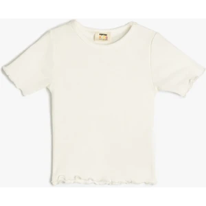 Bisiklet Yaka Kısa Kollu Pamuklu Basic Tişört