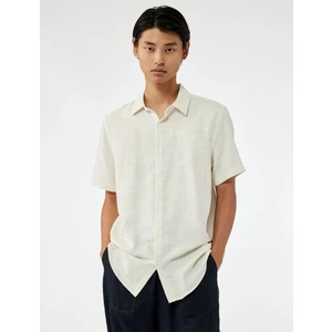 Pamuklu Düğmeli Kısa Kollu Gömlek