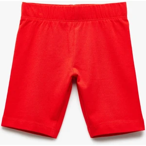 Pamuklu Beli Lastikli Basic Kısa Tayt