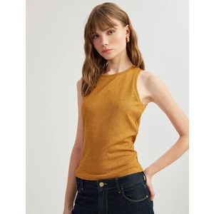 Kolsuz Bisiklet Yaka Slim Fit Basic Atlet