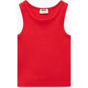 Pamuklu Bisiklet Yaka Kolsuz Kaşkorse Basic Atlet