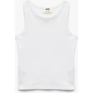 Pamuklu Bisiklet Yaka Kolsuz Kaşkorse Basic Atlet