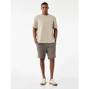 Cep Detaylı Bermuda Beli Bağcıklı Şort