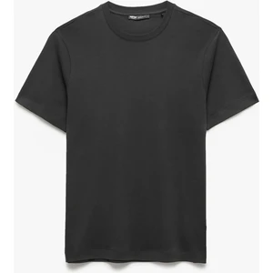 Regular Fit Bisiklet Yaka Pamuklu Kısa Kollu Basic Tişört