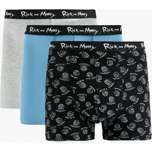 Lisanslı Rick And Morty Baskılı Pamuklu 3'lü Boxer Set