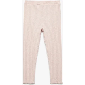 Viskon Karışımlı Beli Lastikli Basic Tayt