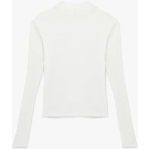 Uzun Kollu Dik Yaka Triko Kazak