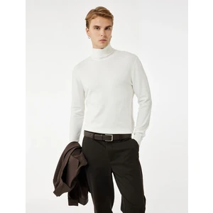 Viskon Karışımlı Uzun Kollu Balıkçı Yaka Basic Triko Kazak