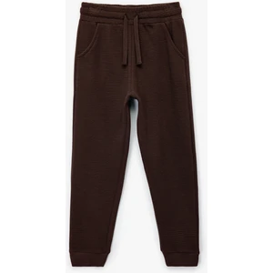 Pamuklu Şardonlu Cep Detaylı Basic Jogger Eşofman Altı