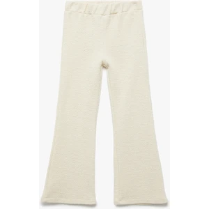 Pamuklu Beli Lastikli Basic Ispanyol Paça Pantolon