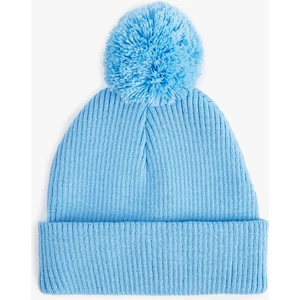 Ponpon Detaylı Örgü Triko Bere