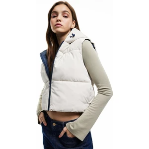 Kapüşonlu Fermuarlı Kolsuz Çift Taraflı Kapitone Şişme Yelek