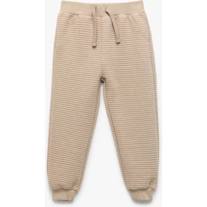 Pamuklu Beli Bağcıklı Basic Jogger Eşofman Altı