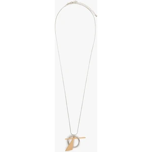 Çelik Kolye Geometrik Charm Detaylı