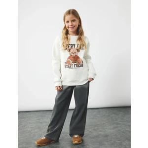 Pamuklu Cepli Wide Leg Jean Pantolon