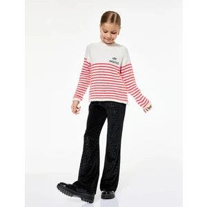 Leopar Desenli Geniş Paça Pantolon