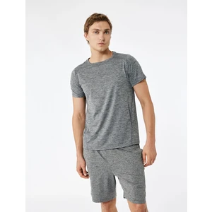 Kısa Kollu Bisiklet Yaka Reglan Kol Basic Spor Tişört