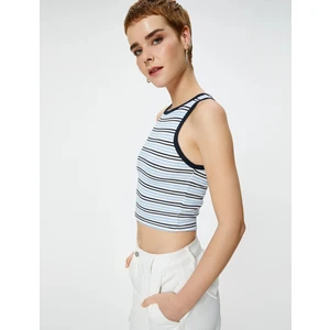 Crop Atlet Slim Fit Ribanalı