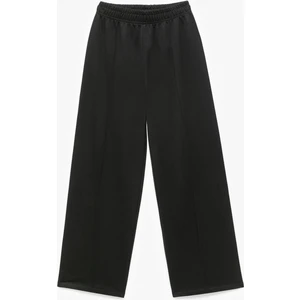 Pamuklu Beli Lastikli Geniş Paça Pantolon