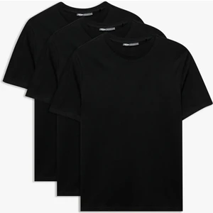 Bisiklet Yaka Kısa Kollu Regular Fit Pamuklu Basic Tişört