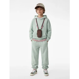 Cepli Beli Lastikli Oversize Basic Jogger Eşofman Altı