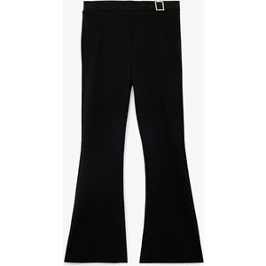 Cepli Toka Detaylı Ispanyol Paça Pantolon