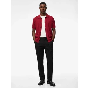 Slim Fit Normal Bel Cepli Kumaş Pantolon