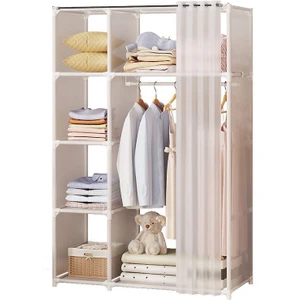 Kolay Kurulum Kumaş Giysi Dolabı