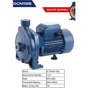 1 Hp Bakır Sargı Su Pompası