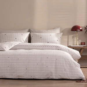 Eftelya Çift Kişilik Polycotton Nevresim Seti - Bej