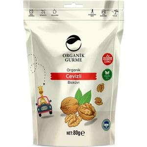 Organik Gurme Cevizli Bisküvi 80 gr