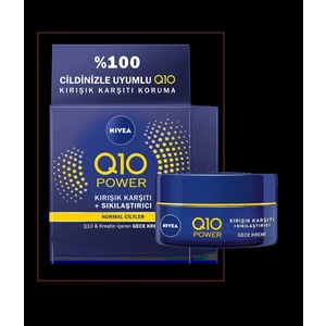 Q10 Plus Kırışık Karşıtı Gece Kremi 50 ml Normal Ciltler İçin Etkili Yenileyici