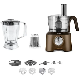 Mastermaid Power Multifunctional 10 in 1 Mutfak Robotu 2000W Walnut Brown