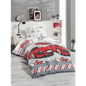 Enlora Home Crazy Desenli Tek Kişilik Nevresim Seti 140 x 200 cm Kırmızı Renkli