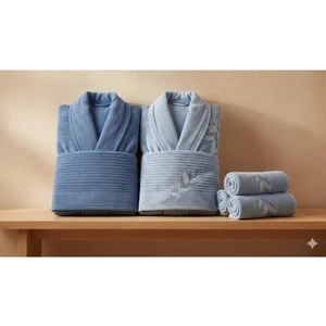 Feather Koyu Mavi-Mavi Aile Seti