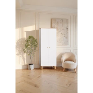 Buğlem 2 Kapaklı Askılı ve Raflı Gardırop