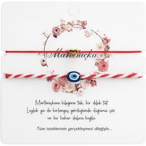 Marteniçka Kalp & Nazar Boncuklu 2 Li