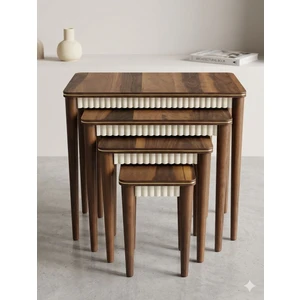 Hdb Home Vera Dörtlü Zigon Ceviz Kaplama