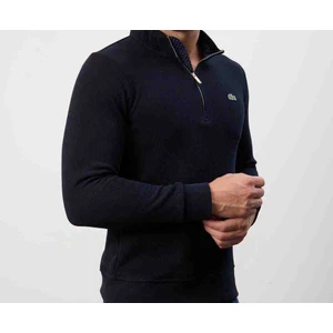 Fermuar Yaka Extra Dar Lacivert Sweatshirt