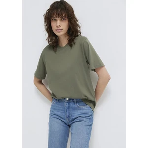 Bisiklet Yaka Yeşil Basic Tişört 1600955-86627