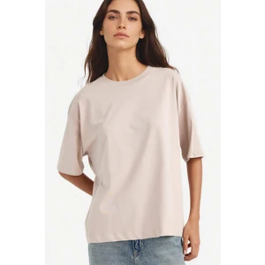 %100 Pamuk Oversize Basic Tişört C0099AX25AU