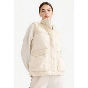 Warmtech Fermuarlı Pelüş Yelek E9208AX25AU