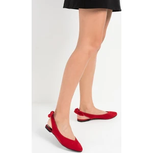 Fox Shoes Kırmızı Kadın Babet D726495302