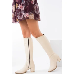 Fox Shoes Bej Kadın Çizme C654652709