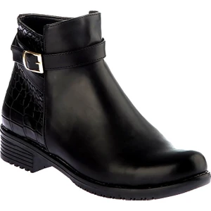 Fox Shoes Siyah Kroko Kadın Bot E726490009