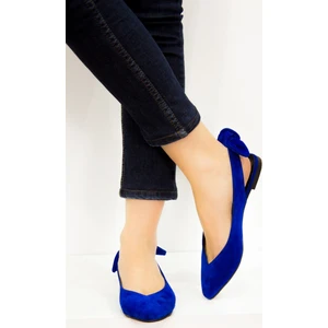 Fox Shoes Saks Mavi Kadın Babet D726495302