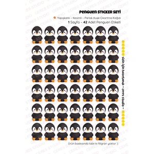 Ceres Studio Penguen Pingu Sticker Etiket - Penguen Penguin