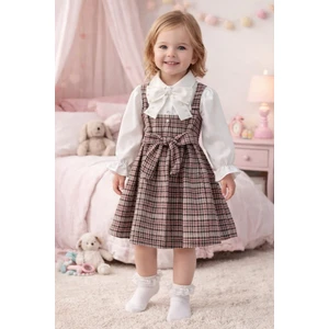 Kız Çocuk Taşlı Bayramlık Elbise