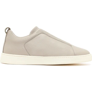 Erkek Açık Gri Deri Sneaker 26SFD6321FT