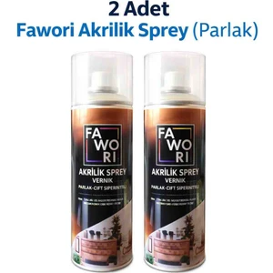 Akrilik Sprey Vernik Parlak 2 Adet Şeffaf